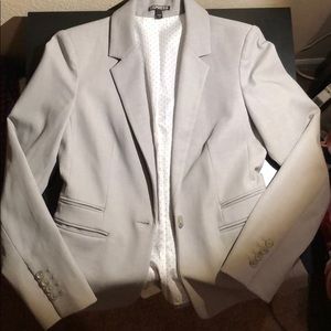 Express silver blazer